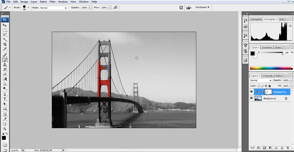 Selective Color: Start coloring the selected object